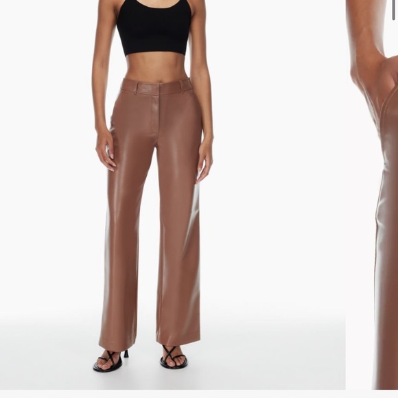 NWT Aritzia vegan leather pants - Picture 1 of 3
